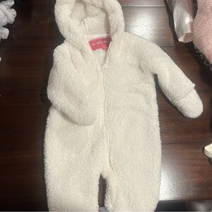 Wippette Soft Cream Fleece Baby Footie